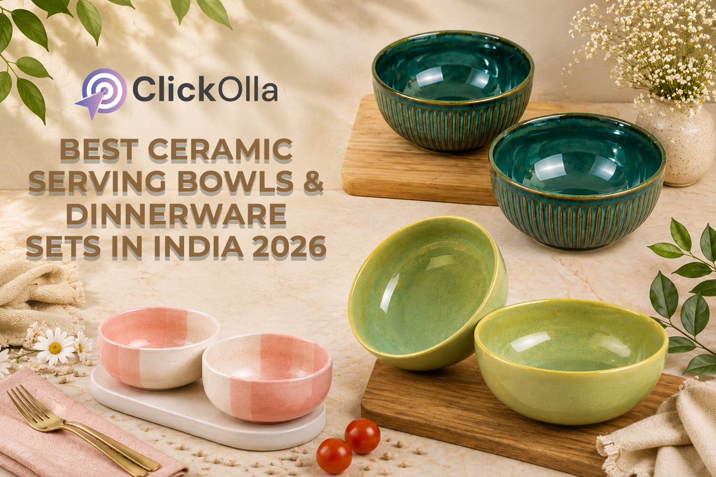 Best Ceramic Serving Bowls & Dinnerware Sets in India 2026