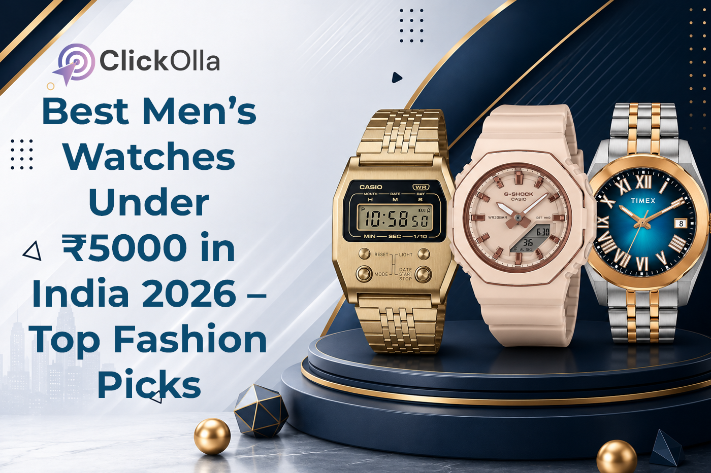 Best Men’s Watches Under ₹5000 in India 2026 – Top Fashion Picks