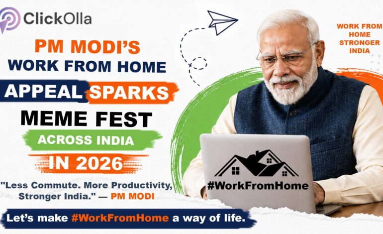 PM Modi Work From Home Appeal Sparks Meme Fest Across India in 2026