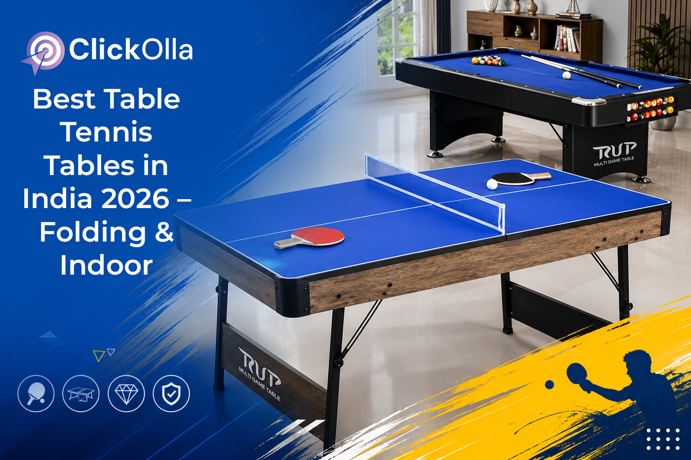 Best Table Tennis Tables in India 2026 – Folding & Indoor