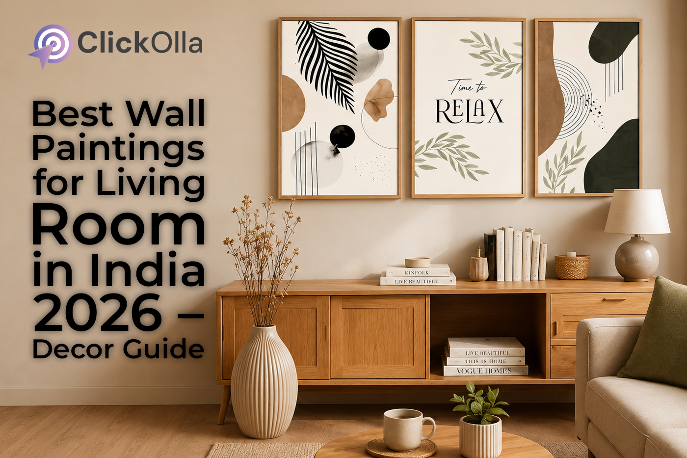 Best Wall Paintings for Living Room in India 2026 – Decor Guide
