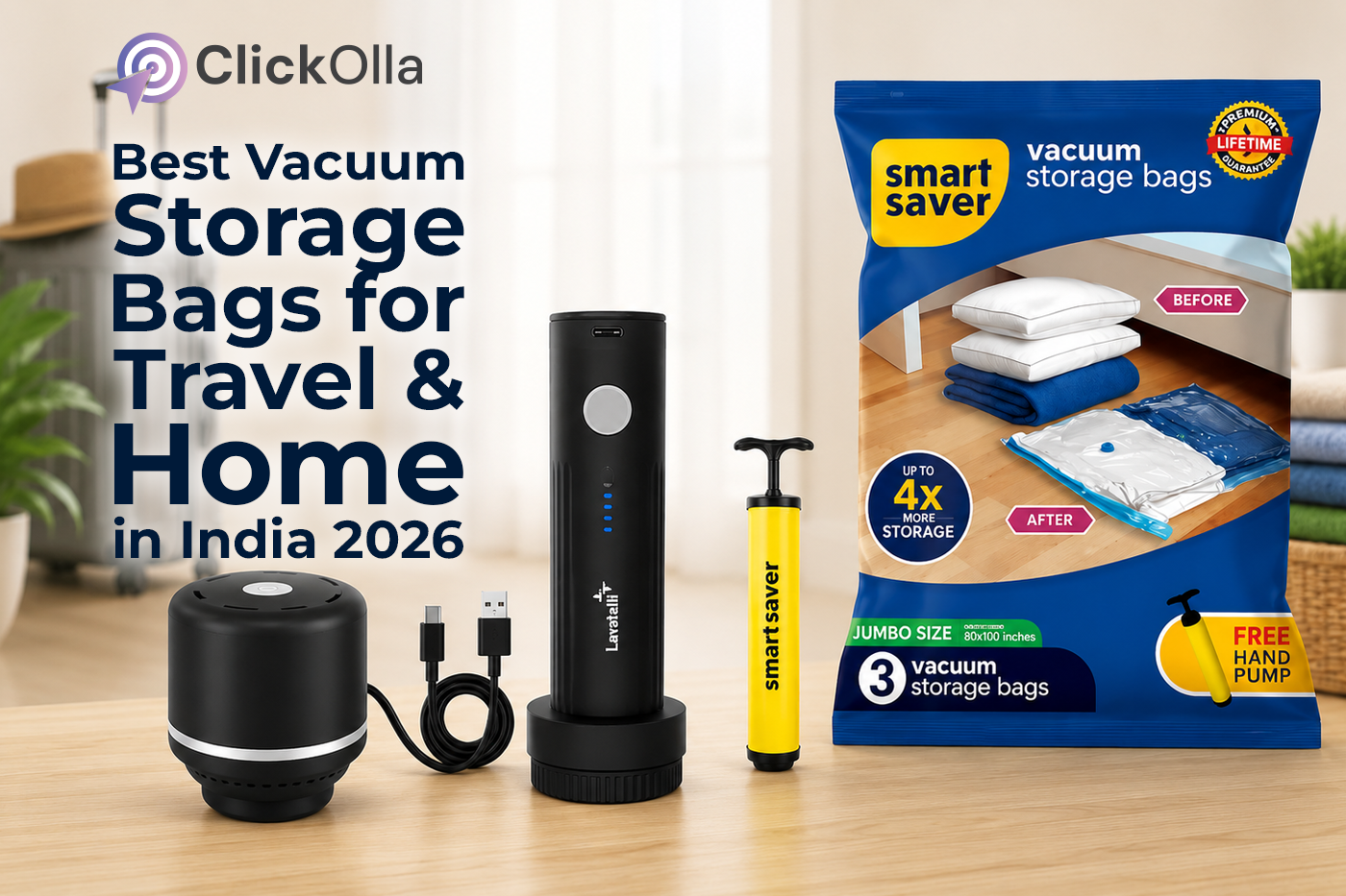 Best Vacuum Storage Bags for Travel & Home in India 2026