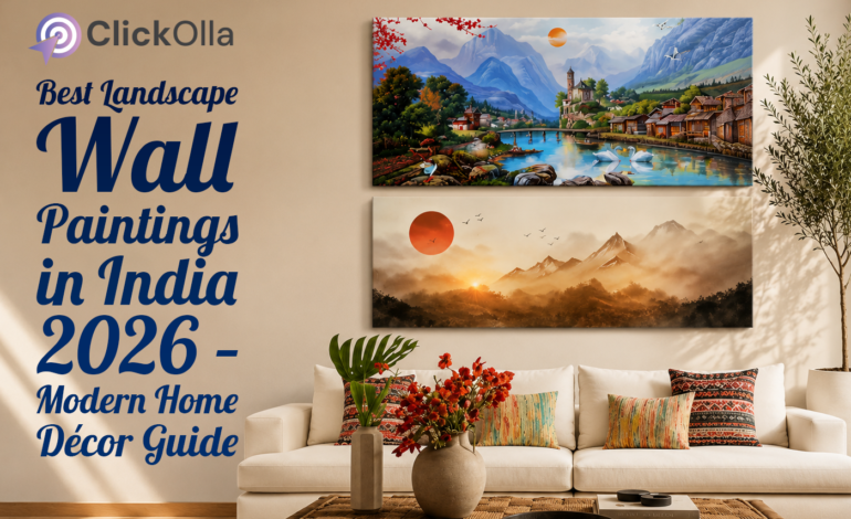 Best Landscape Wall Paintings in India 2026 – Modern Home Décor Guide