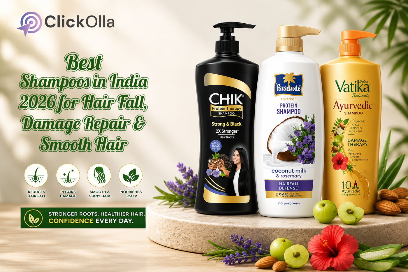 Best Shampoos in India 2026 for Hair Fall, Damage Repair & Smooth Hair