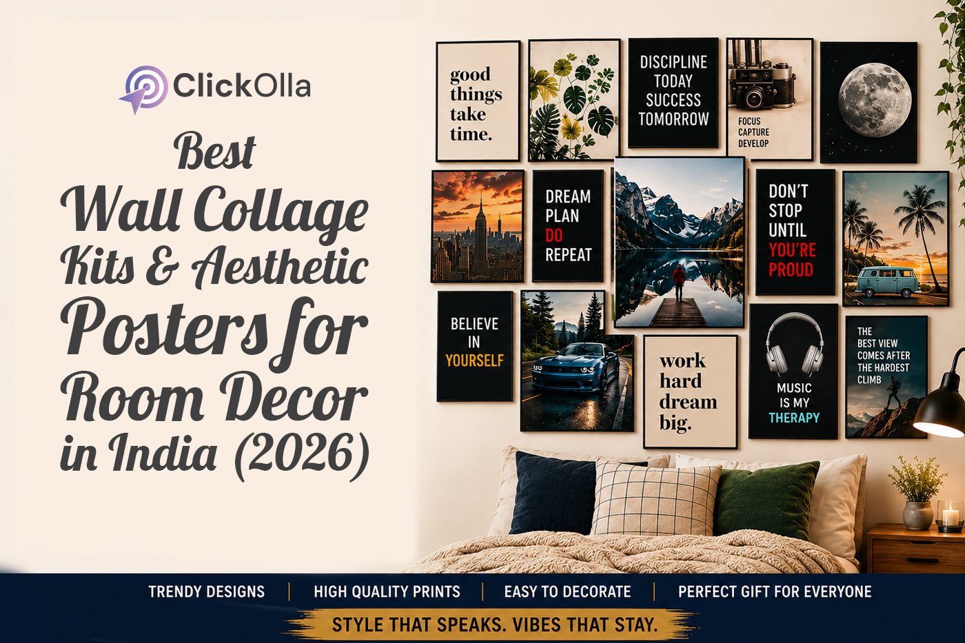 Best Wall Collage Kits & Aesthetic Posters for Room Decor in India (2026)