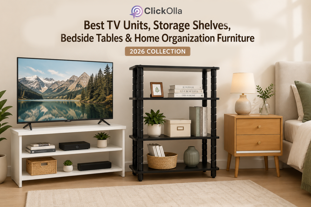 Best TV Units, Storage Shelves, Bedside Tables & Home Organization Furniture in 2026