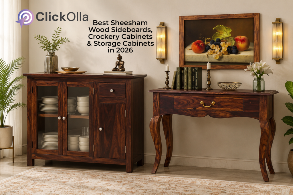 Best Sheesham Wood Sideboards, Crockery Cabinets & Storage Cabinets in 2026