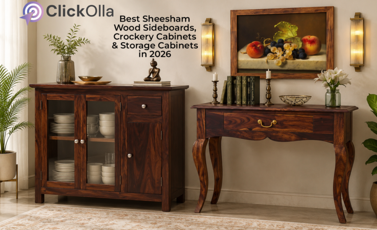 Best Sheesham Wood Sideboards, Crockery Cabinets & Storage Cabinets in 2026