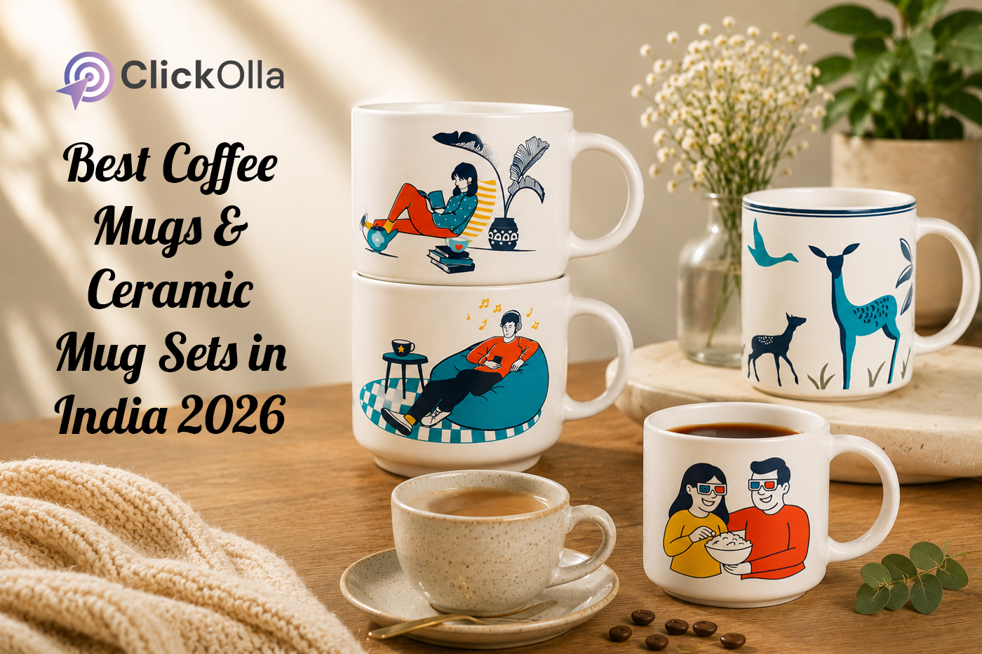 Best Coffee Mugs & Ceramic Mug Sets in India 2026