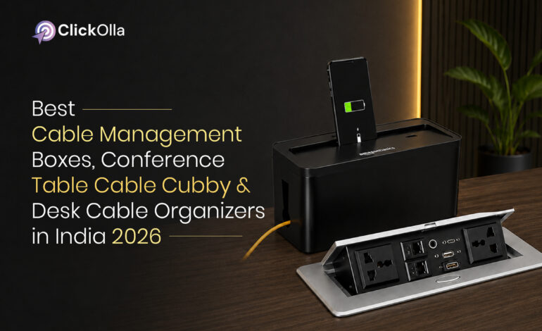 Best Cable Management Boxes, Conference Table Cable Cubby & Desk Cable Organizers in India (2026)
