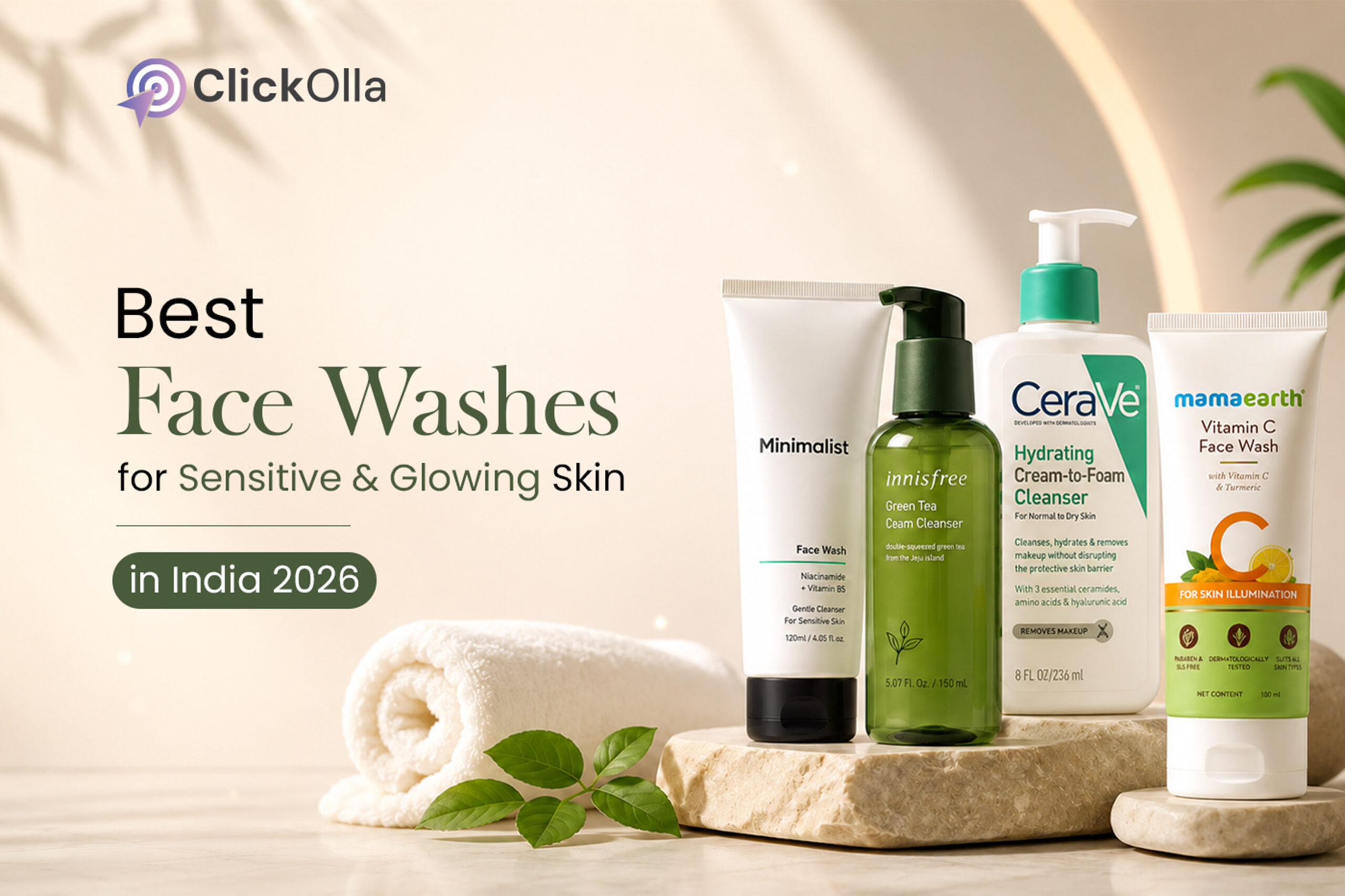 Best Face Washes for Sensitive & Glowing Skin in India 2026