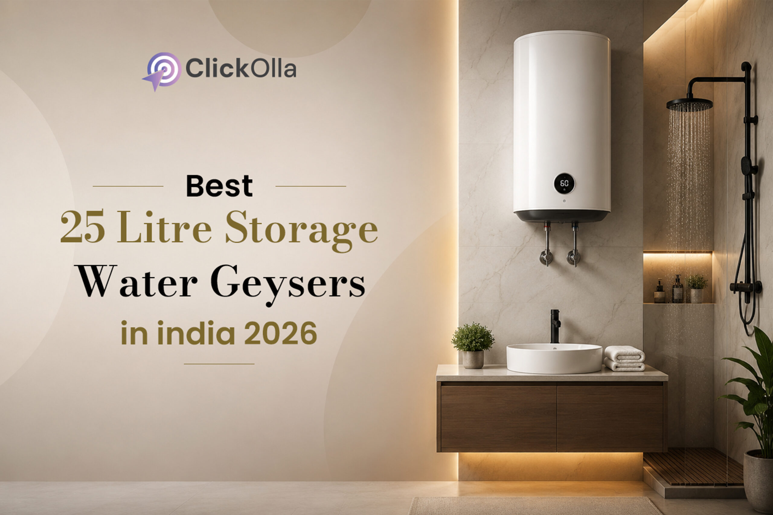 Best 25 Litre Storage Water Geysers in India 2026